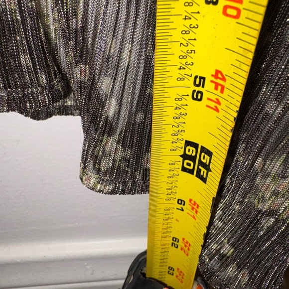 Nwt Astr Black Sheer Floral Maxi Dress - Picture 7 of 10